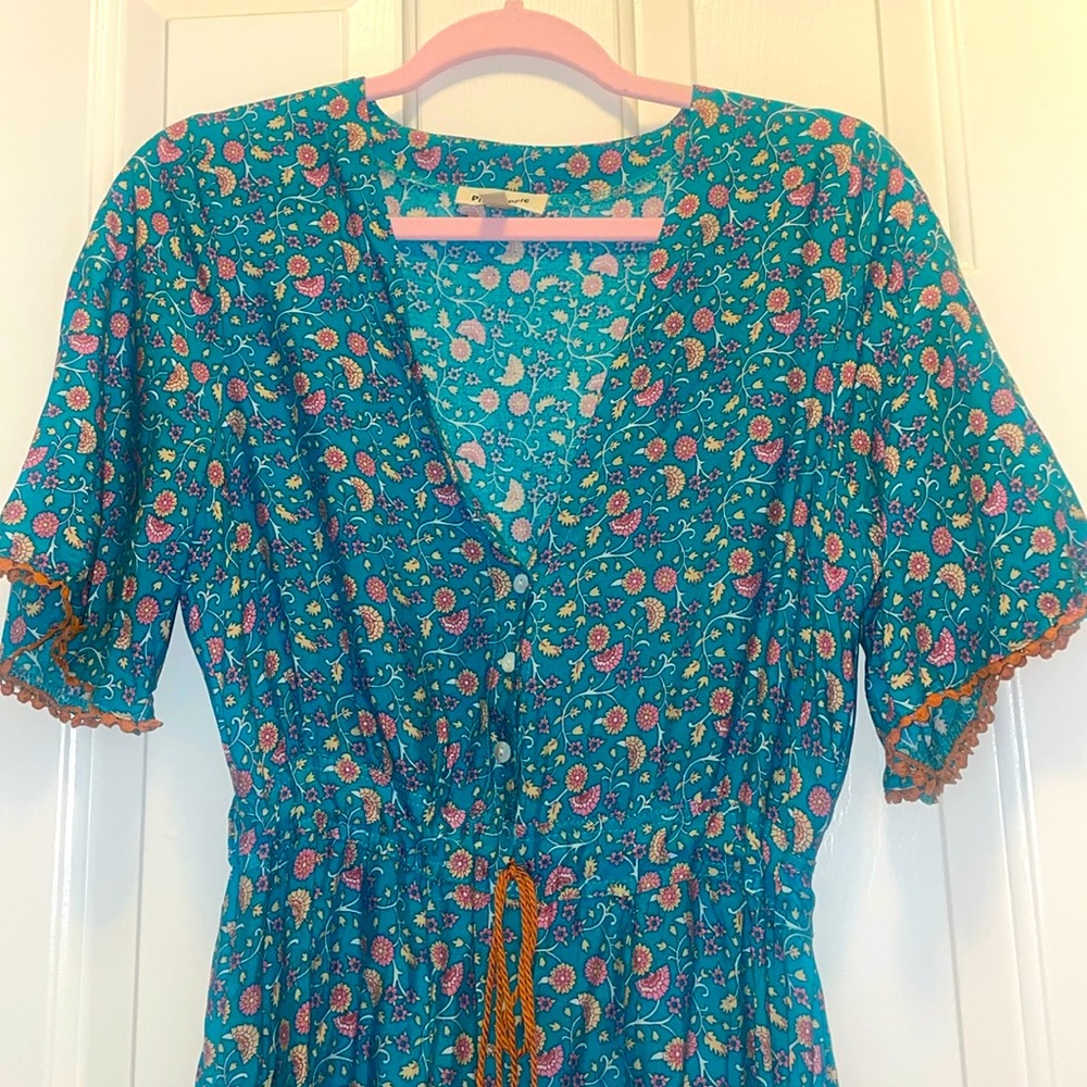 Pink Ripple Boho Maxi Dress - Picture 3 of 8